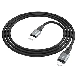 Кабель Hoco X86 Pisces Cable Type-C to Lightning 3A 1m Black