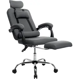 Офісне крісло GT Racer X-8003 Fabric Gray [132207] - мініатюра 4