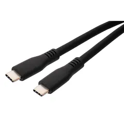 Дата кабель USB-C to USB-C 1.2m UBS3.2 Gen2 10G 100W Chip Silicon Black Vinga (VCPDCCC31012SB) - мініатюра 3