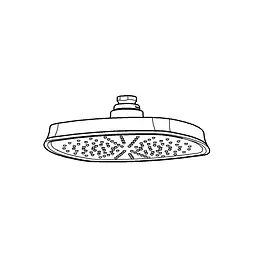 Верхній душ із 1 режимом струменя Grohe Rainshower® Grandera™ 210 26473000, Хром - мініатюра 4