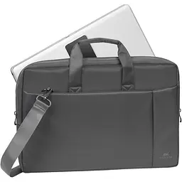 Сумка для ноутбука RivaCase Central 8251 17.3` Grey [112592] - мініатюра 2