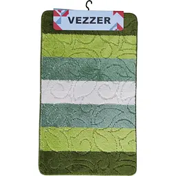 Набір килимків для ванної Vezzer Color line 60x100 та 60x50 см оливковий (VZC02271) - мініатюра 2