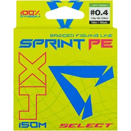 Шнур Select Sprint PE 4X Light Green 150m #0.4/0.08mm 9lb/4.2kg - мініатюра 2