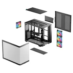 Корпус Deepcool CG530U 4F Black без БЖ (R-CG530U-BKAGA4-G) - мініатюра 3