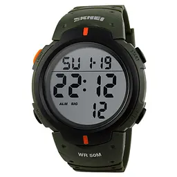 Наручний годинник чоловічий Skmei 1068 Army Green, 1068AG (12262)
