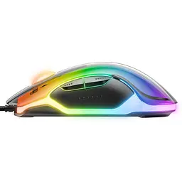Комп'ютерна мишка Onikuma дротова C24 з RGB підсвіткою прозорий корпус 800-7200 DPI Dual Scroll для ПК - мініатюра 5