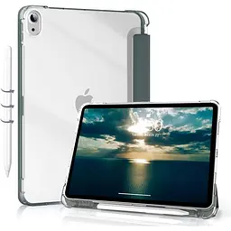 Чохол-книжка BeCover Soft Edge з кріпленням Apple Pencil для Apple iPad Air 11" M2/M3 2024/2025 Dark Green (711426) - мініатюра 2