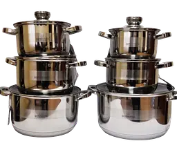 Набір каструль з кришками Bohmann BH 1275 N, 12 предметів - мініатюра 3