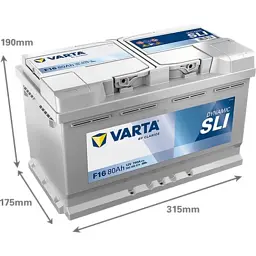 Акумулятор автомобільний Varta Blue Dynamic 80Ah (580400074) - миниатюра 3