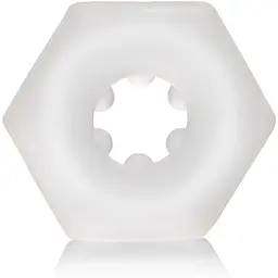 Ерекційне кільце CalExotics Sexagon Enhancer 4 см (прозорий)