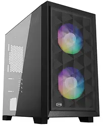 Корпус PcCOOLER CPS C3D310 BK ARGB чорний Micro ATX/Mini-ITX без БП (LxWxH)406x220x410мм/