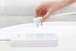 Подовжувач Xiaomi Mi Power Strip (6 розеток + 3 USB-port) фільтр універсальний білий - мініатюра 2
