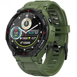 Розумний годинник з мікрофоном Gelius Pro GP-SW008 G-WATCH Bluetooth Call IPX7 Navy Green - мініатюра 5