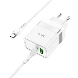 Зарядний пристрій Hoco N21 Extension speed charger set 30w USB + Type-C кабель