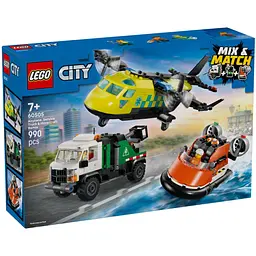 Конструктор LEGO City Ремікс літака, вантажівки та судна на повітряній подушці 990 деталей (60505)