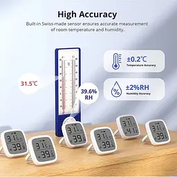 Датчик температури і вологості з дисплеєм SONOFF SNZB-02D Zigbee LCD Smart Temperature Humidity Sensor - мініатюра 7