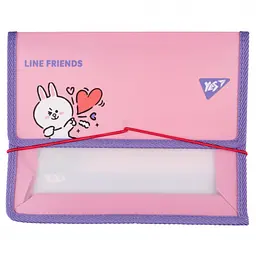 Папка для зошитів Yes на резинці пластикова Line Friends Cony В5 (492210)