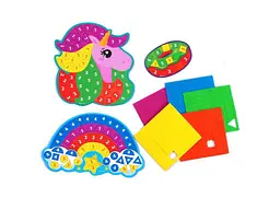 Набір для творчості VLADI TOYS зі плюшевою мозаїкою "Єдиноріг та Веселка" VT4511-17 - мініатюра 6