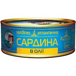 Сардина Baltijas Sardines атлантична в олії 240 г