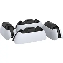 Зарядна станція Dobe Dual TP5-05103 для PS5 DualSense White [165290] - мініатюра 2