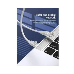Патч-корд 0.5м, UTP cat 6 RJ-45 gray Vention (IBEHD) - мініатюра 4