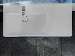 Умивальник Miraggio VIOLA 1000 L (0002658) Miramarble, Глянцевий, Накладний/Підвісний/Врізний, Білий - мініатюра 6