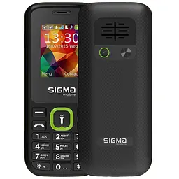Мобільний телефон Sigma X-style 171 MINI Track Black-Green (4827798813720)