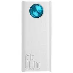 Зовнішній акумулятор (Power Bank) Baseus Amblight Quick Charge 65W 30000 mAh White (PPLG-A02)