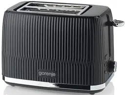 Тостер, 850Вт, пластик/метал, чорний Gorenje kuh0014922 - мініатюра 2