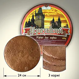 Коржі для торта Merci Празький 400 г  - мініатюра 2