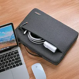 Чохол-сумка WiWU Pilot Sleeve для MacBook 15.6'' Grey (6973218938684) [57185] - мініатюра 7