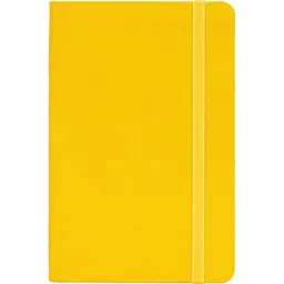 Книга записна Optima Square А5, 128 аркушів, клітинка, жовта (O27100-05)