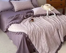 Постільна білизна євро з літньою ковдрою муслін Colorful Home Print 3 20229 220х240 см