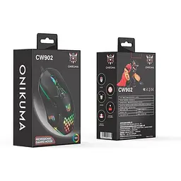 Миша ONIKUMA Gaming CW902 RGB підсвічування чорне - мініатюра 9
