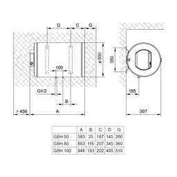 Бойлер TIKI GBH 80 ComfortH80V9 (700179) - мініатюра 4