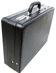 Кейс дипломат великий з екошкіри Portfolio S1645426 Чорний - мініатюра 5