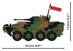 Конструктор COBI український танк ЗСУ KTO Rosomak (PL/UA) 2629 - мініатюра 5