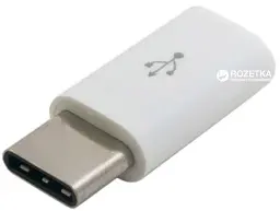 Адаптер Lapara USB 3.1 Type-C male на Micro USB female OTG для заряджання oneplus 2, MEIZU, білий (LA-Type-C-MicroUSB-adaptor білий)