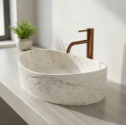 Умивальник Rea Dream накладний 49x37 см мармур REA-U0635 - мініатюра 2