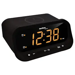 Годинник настільний Technoline WT477 Wireless Mobile Charging Black (WT477), Чорний - мініатюра 3