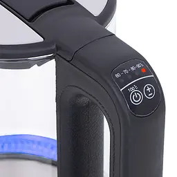 Електрочайник Mesko MS 1301 Black з регулятором темп. - мініатюра 2
