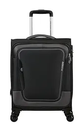 Валіза 55 См American Tourister PULSONIC ASPHALT BLACK 55x40x23(26) MD6*09001