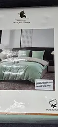 Постільна білизна L&M Home Textiles євро розмір з вареної бавовни не вимагає прасування 100% бавовна 200х230 см М'ятний Туреччина - мініатюра 5