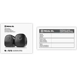 Акустична система REAL-EL S-55 Black (EL121100014) - мініатюра 6
