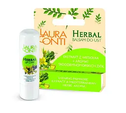 Бальзам для губ Laura Conti Nourishing Herbal із вечірньою примулою та середземноморськими травами