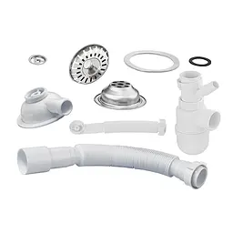 Кухонна мийка Zerix ZS-6250S-01 white ZX4587, Білий матовий - мініатюра 2