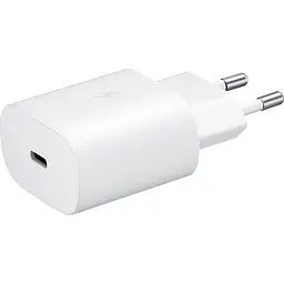 Зарядний пристрій Samsung 25Вт USB-С, кабель USB-C USB-C, 1м, білий (EP-T2510XWEGEU) - мініатюра 4