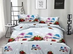 Комплект постільної білизни з компаньйоном TAG Tekstil R845 Сімейний