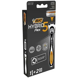 Бритва чоловіча BIC Hybrid 5 Flex з 2 змінними картриджами - мініатюра 2