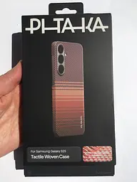 Чохол протиударний Pitaka Tactile Woven Edge Case MagSafe для Samsung Galaxy S25 (S931) Sunset KS2503 - мініатюра 2